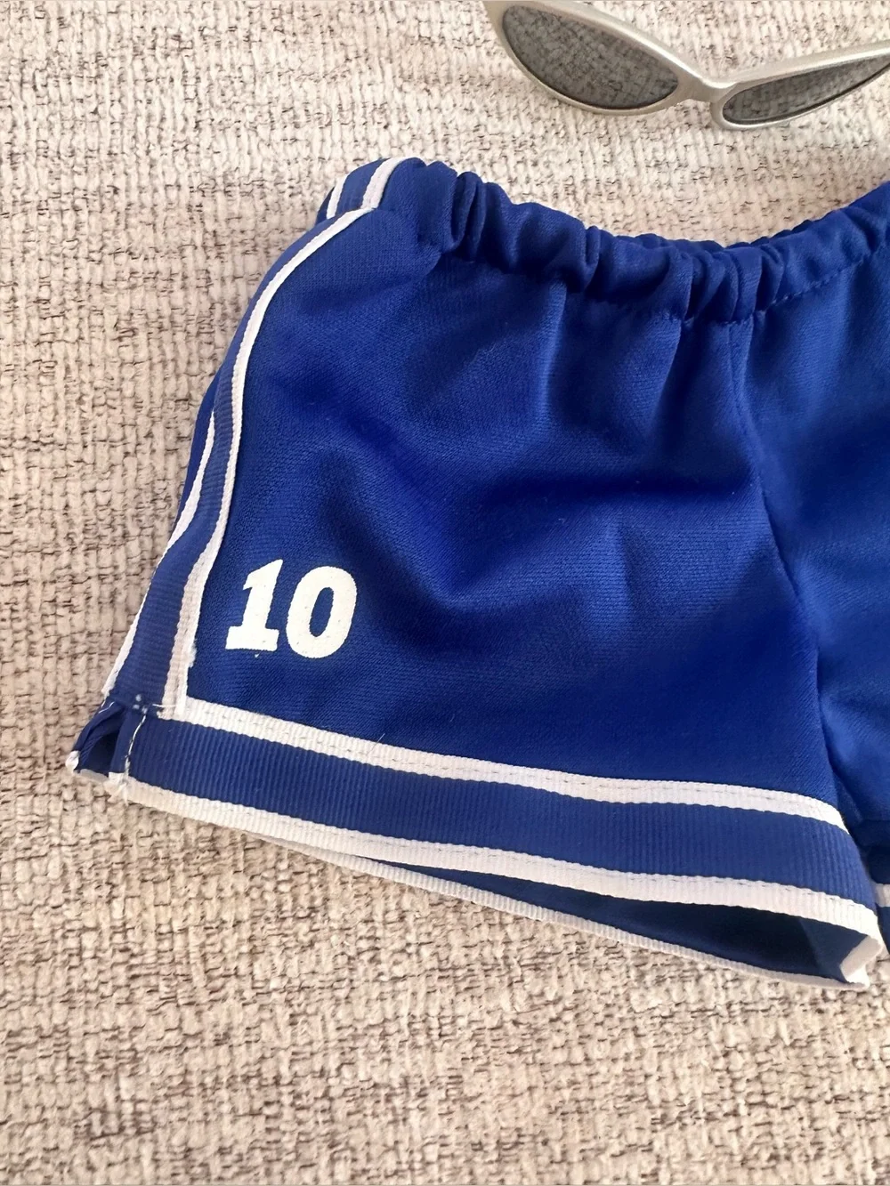 Build-A-Bear Sport Outfit & Accessories Lot – Shorts, Sunglasses & Flip Phone